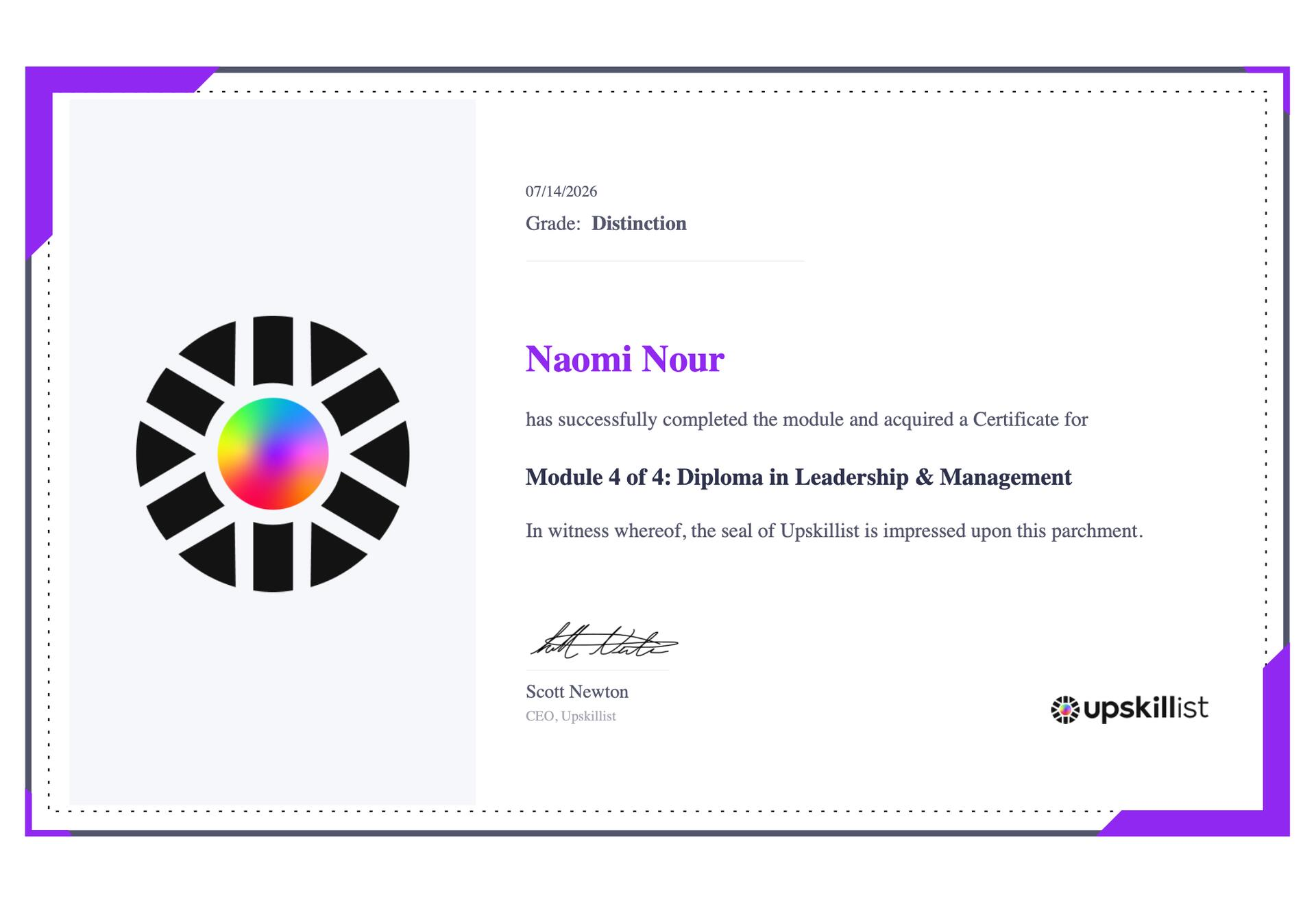Diploma in Leadership & Management